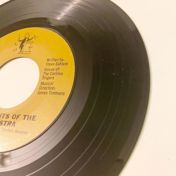 Vintage 1968 Instruments of the Orchestra 7  Inch Record and Book Columbia - Picture 15 of 16